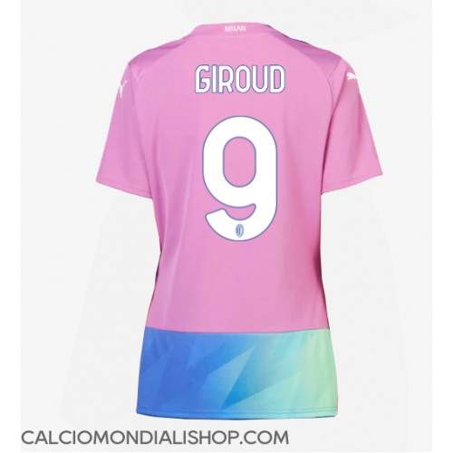 Maglie da calcio AC Milan Olivier Giroud #9 Terza Maglia Femminile 2023-24 Manica Corta